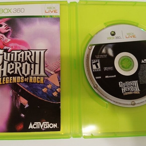 Guitar Hero World Tour Wireless Sunburst Controller Xbox 360 4 Games Bundle - Picture 7 of 12